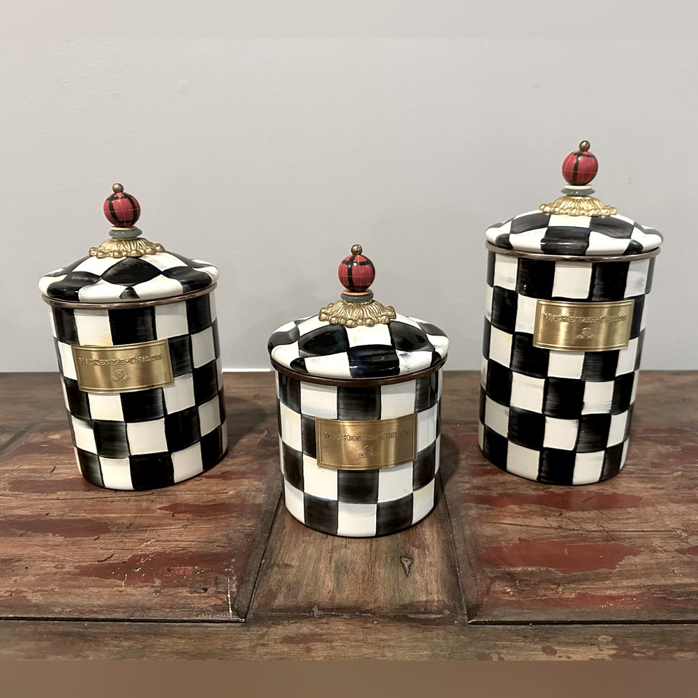 Mackenzie-Childs Kitchen Cannisters Set
